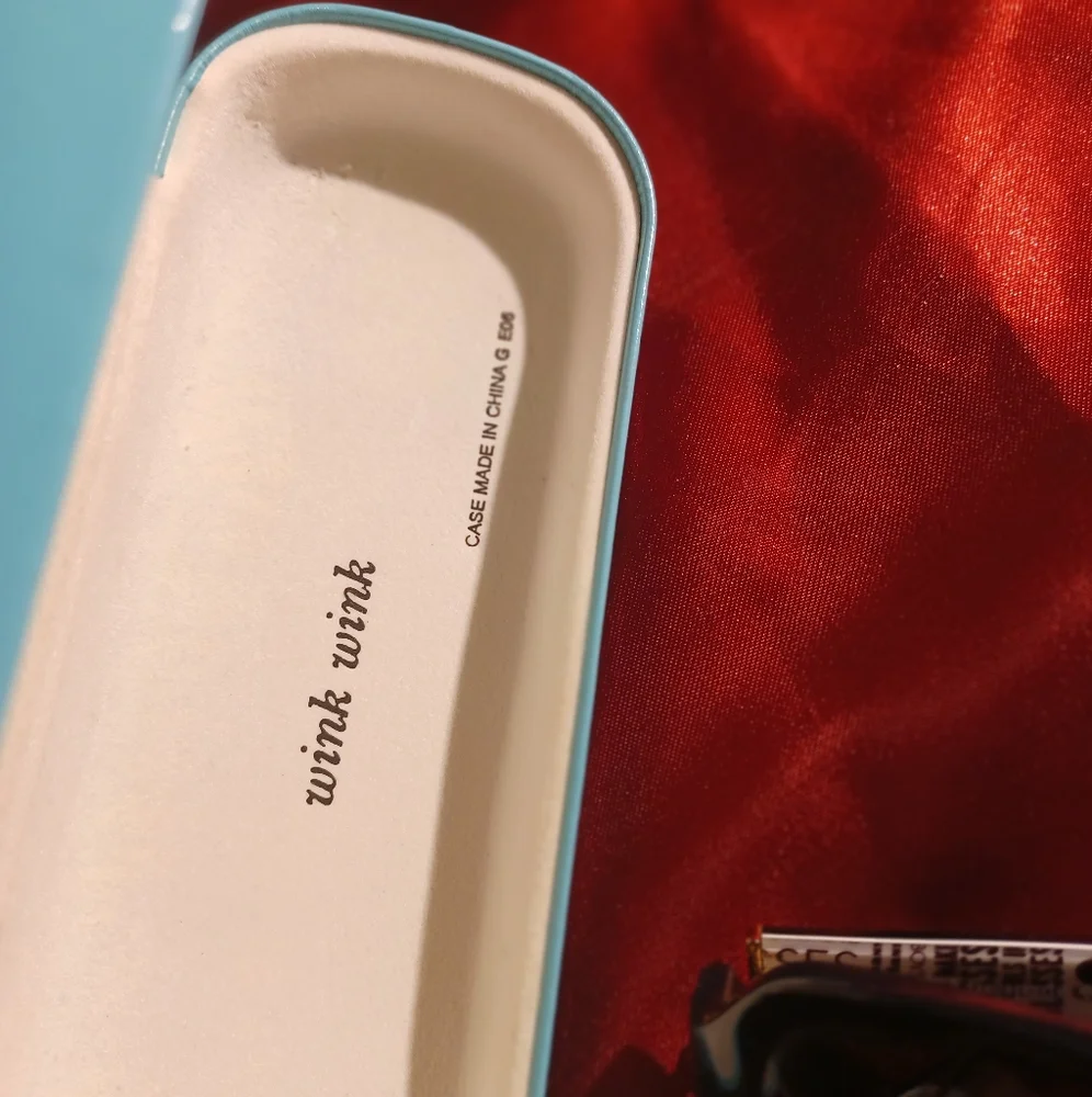 Rare Authentic Kate Spade akira Sunglasses frames glasses & wink wink hard Case - Picture 5 of 14